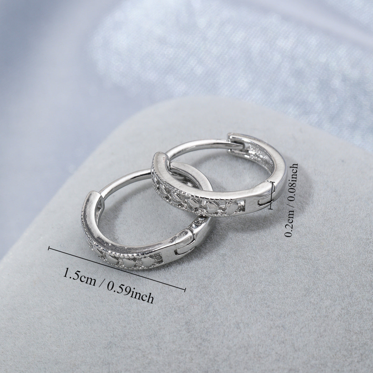 Anting Cincin Love Berlapis Emas Gaya Simple Elegan perhiasandirect