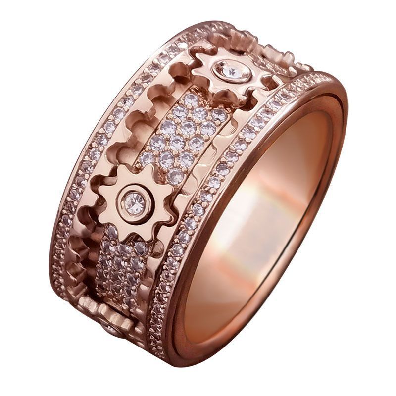 Cincin Gear Berputar Unik – Model Couple, Cincin Hoki & Anti Stres perhiasandirect