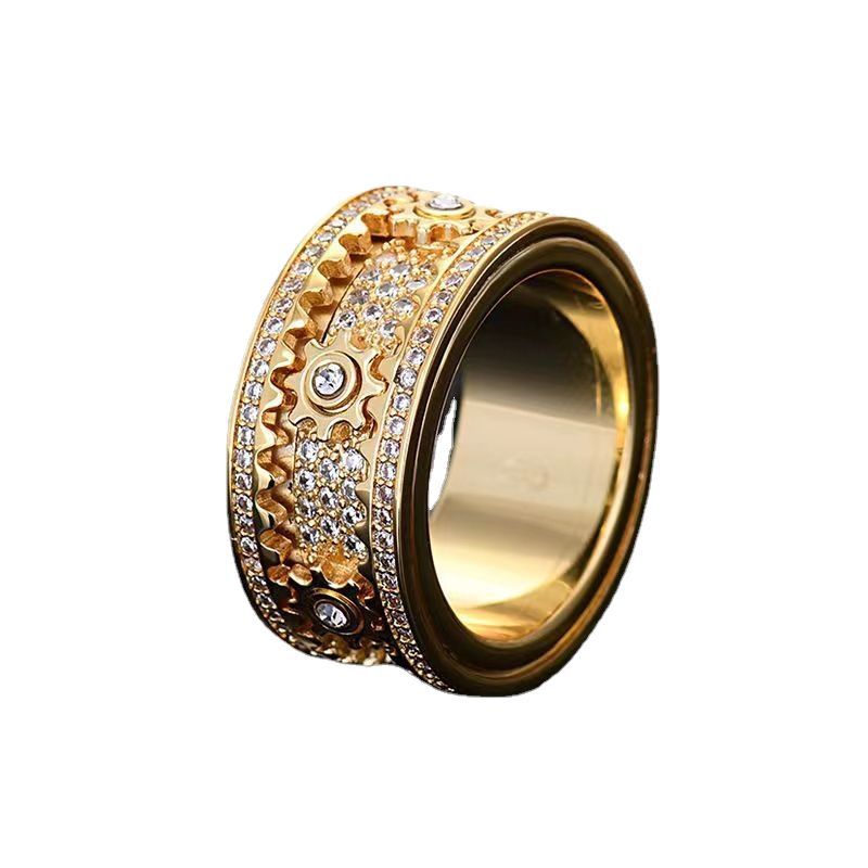 Cincin Gear Berputar Unik – Model Couple, Cincin Hoki & Anti Stres perhiasandirect