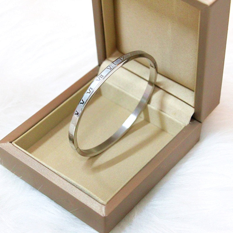 Gelang Wanita Angka Romawi - Tidak Kusam & Tidak Pudar, Elegan & Cocok untuk Hadiah! - 我的商店
