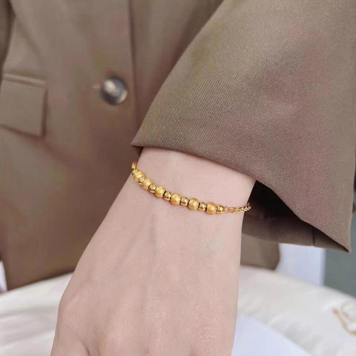 Gelang Charm Bangle untuk Wanita - Stainless Steel Anti Pudar | Perhiasan Hadiah Elegan - 我的商店