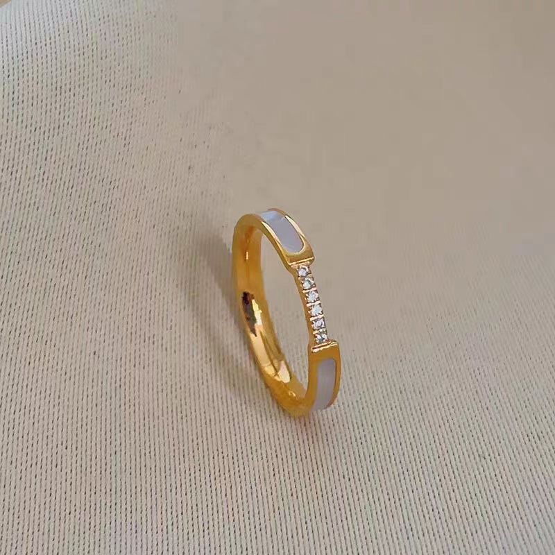 Grosir Cincin Berlian Kerang untuk Wanita – Cincin Emas, Anti Karat & Hipoalergenik, Aksesoris Perhiasan - 我的商店