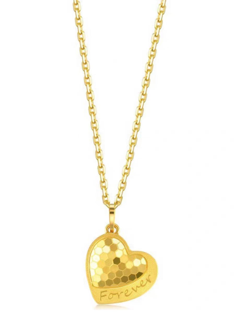 Grosir Kalung Wanita Stainless Steel Lapis Emas 18K - Model Korea, Trendi & Tidak Kusam! - 我的商店