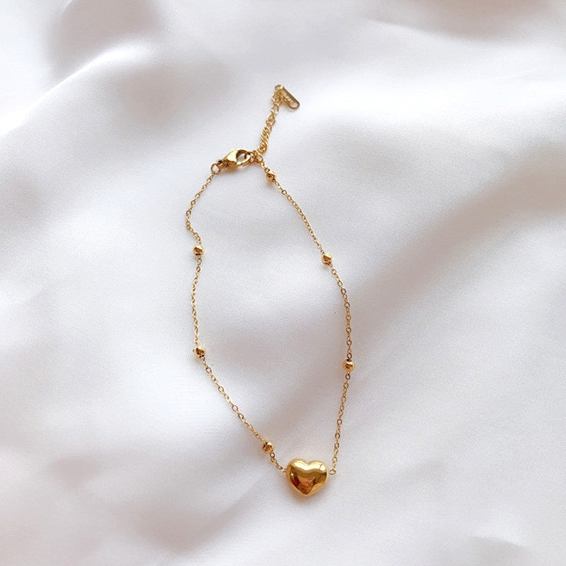 Gelang Hati Wanita - Anti Kusam & Tidak Pudar, Aksesoris Manik Cantik untuk Hadiah Spesial - 我的商店