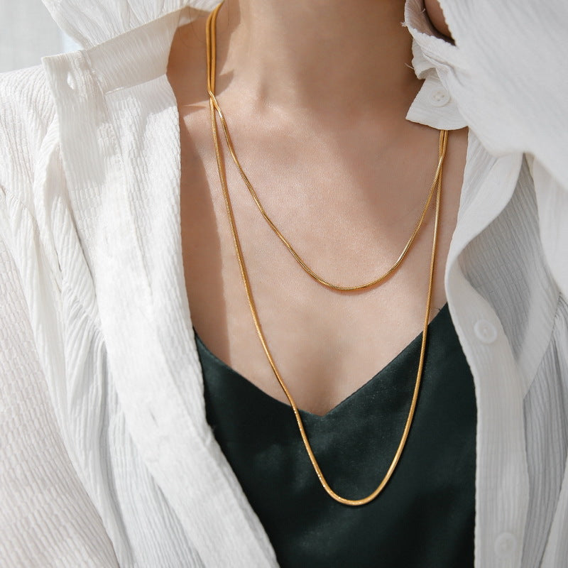 Grosir Kalung Panjang Stainless Steel – Perhiasan Fashion Anti Karat, Aksesoris Harian & Hadiah Keberuntungan - 我的商店