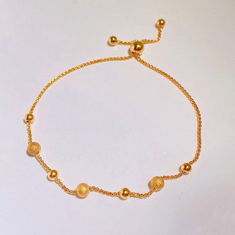 Grosir Gelang Manik Emas untuk Wanita – Desain Sederhana, Anti Karat, Elegan - 我的商店