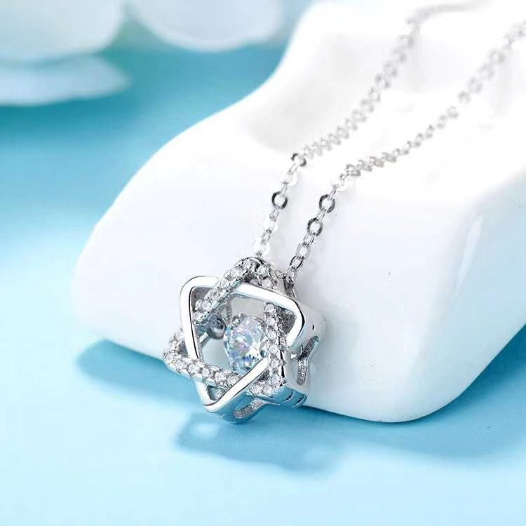 Kalung Rantai Bintang untuk Wanita - Pendant Stainless Steel Emas Vintage | Choker Perhiasan Elegan - 我的商店