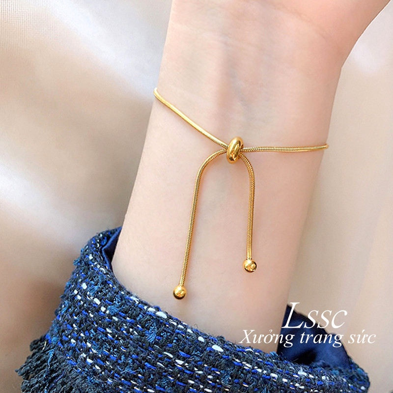 Gelang Wanita Stainless Steel - Rantai Emas 18K Motif Kupu-Kupu, Anti Kusam & Elegan - 我的商店