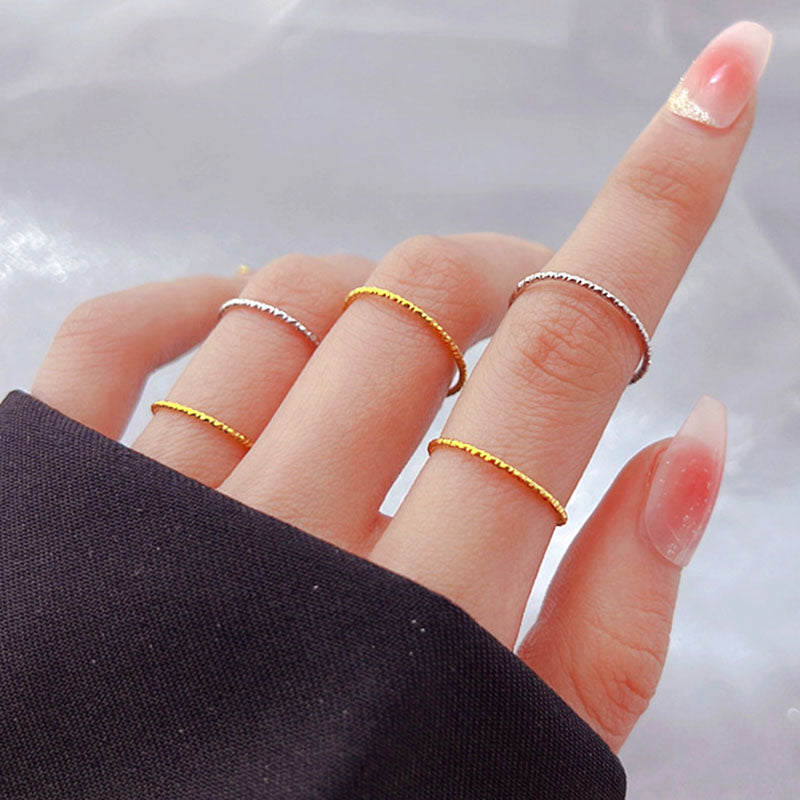 Cincin Couple Vintage Wanita - Perhiasan Stainless Steel Emas Anti Kusam, Hadiah Spesial, Grosir Harga Terbaik - 我的商店