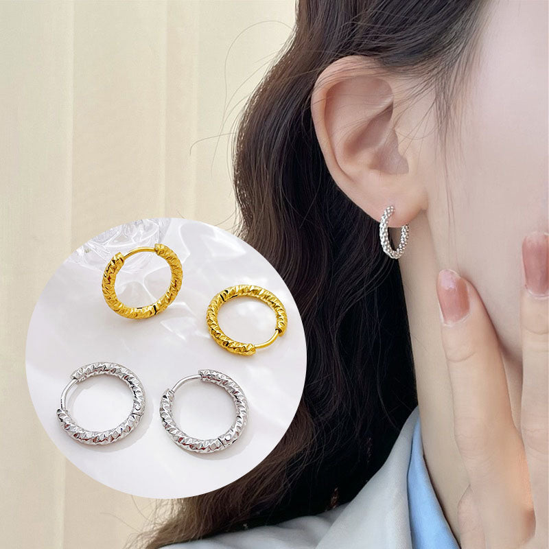 Anting Hoop Wanita – Stainless Steel Elegan, Anti Kusam & Bisa Personalisas12