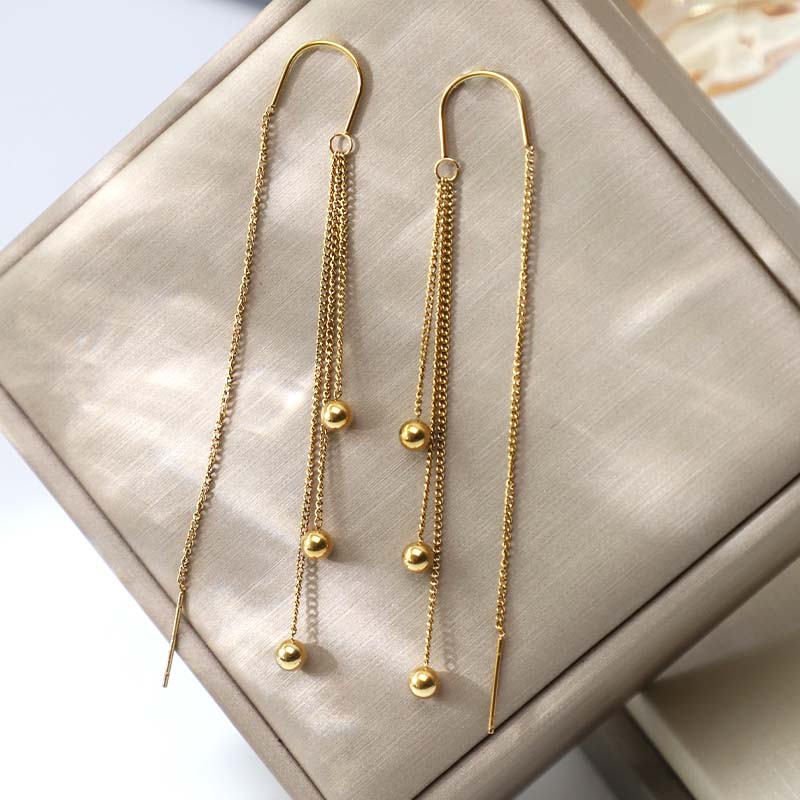 Anting Manik Wanita – Stainless Steel, Elegan & Trendi untuk Sehari-hari7