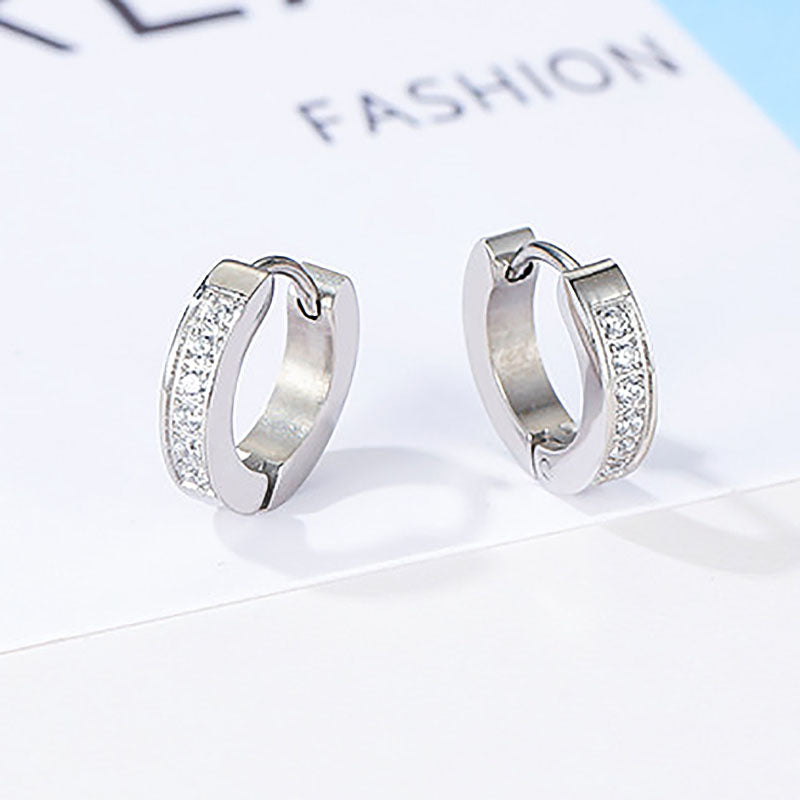 Anting Pasangan 18K Gold – Stainless Steel Elegan, Aksesoris Wanita Trendi, Grosir Terbaik5