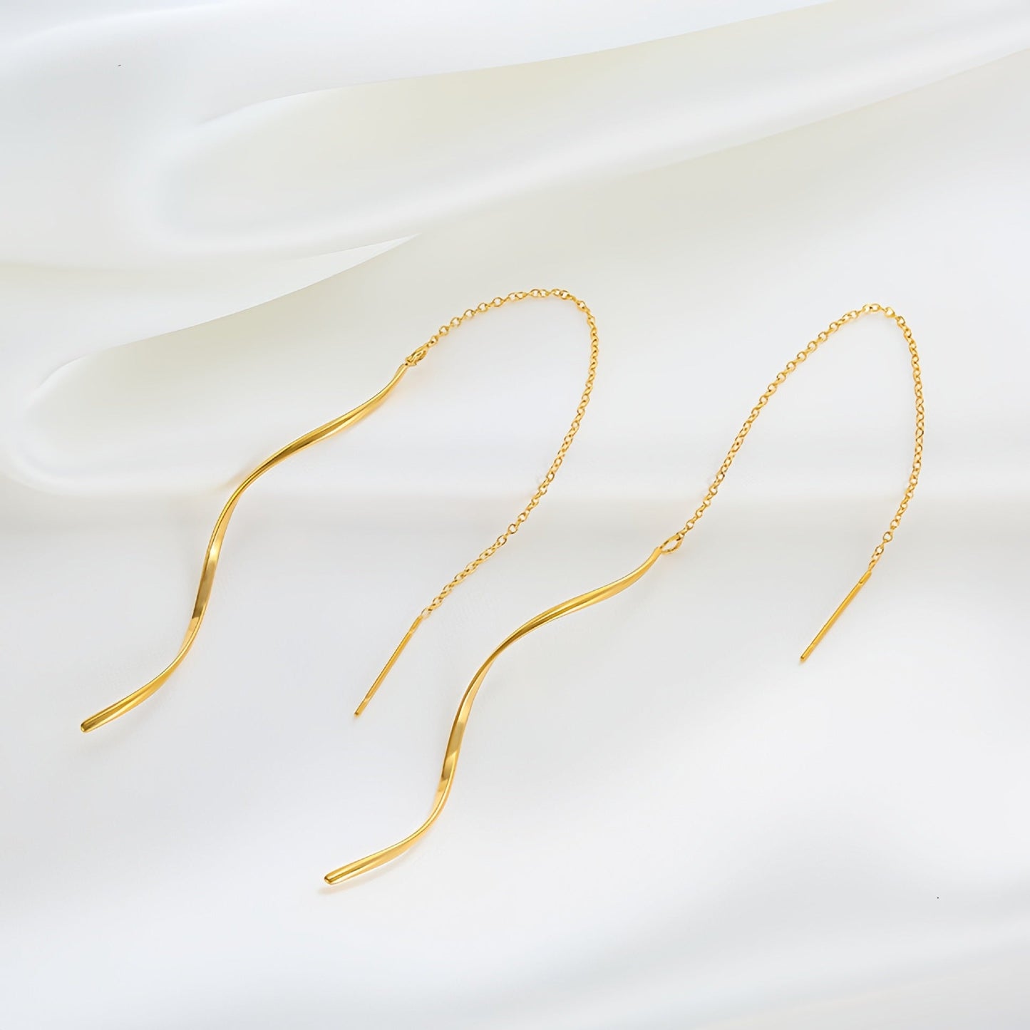 Anting Rumbai Panjang Wanita – Gaya Baru Elegan dari Baja Titanium Anti Karat perhiasandirect