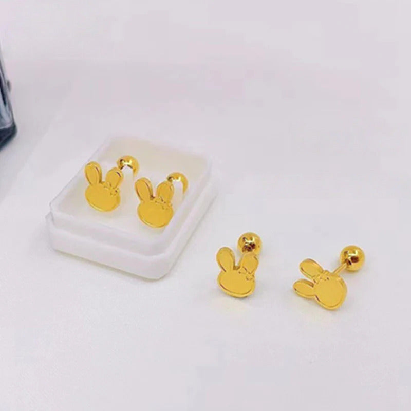 Anting Tulang Telinga Pita Kupu-Kupu Kelinci Stainless Steel perhiasandirect