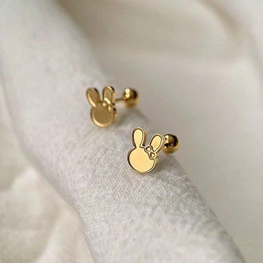 Anting Tulang Telinga Pita Kupu-Kupu Kelinci Stainless Steel perhiasandirect