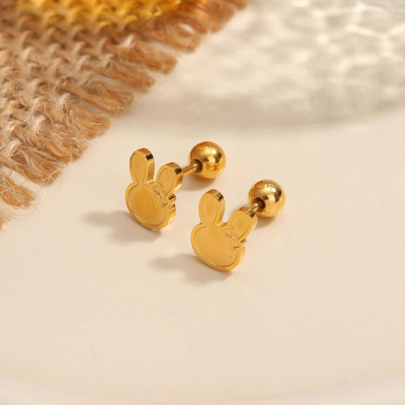 Anting Tulang Telinga Pita Kupu-Kupu Kelinci Stainless Steel perhiasandirect