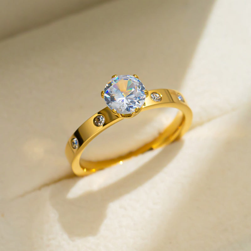 Cincin Kawin Wanita - Cincin Berlian Emas Anti Kusam, Perhiasan Pernikahan Elegan, Hadiah Spesial, Grosir Harga Terbaik15
