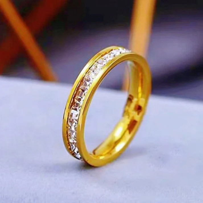 Cincin Kawin Wanita - Cincin Berlian Emas Anti Kusam, Perhiasan Pernikahan Elegan, Hadiah Spesial, Grosir Harga Terbaik -22