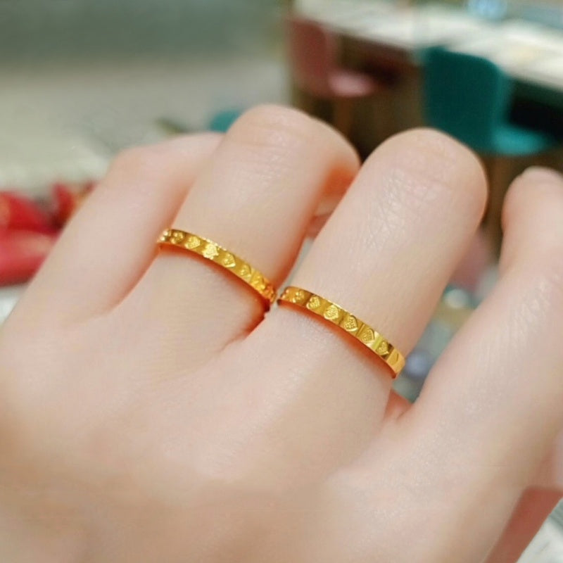 Cincin Kawin Wanita - Cincin Berlian Emas Anti Kusam, Perhiasan Pernikahan Elegan, Hadiah Spesial, Grosir Harga Terbaik 4