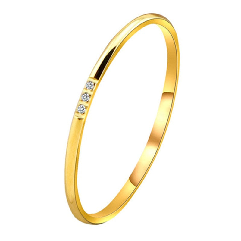 Cincin Kawin Wanita - Cincin Berlian Emas Anti Kusam, Perhiasan Pernikahan Elegan, Hadiah Spesial, Grosir Harga Terbaik 9