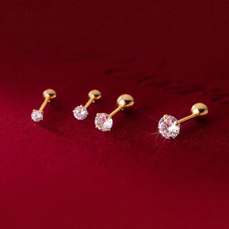 Anting Tulang Telinga Zircon Cakar Empat Stainless Steel perhiasandirect