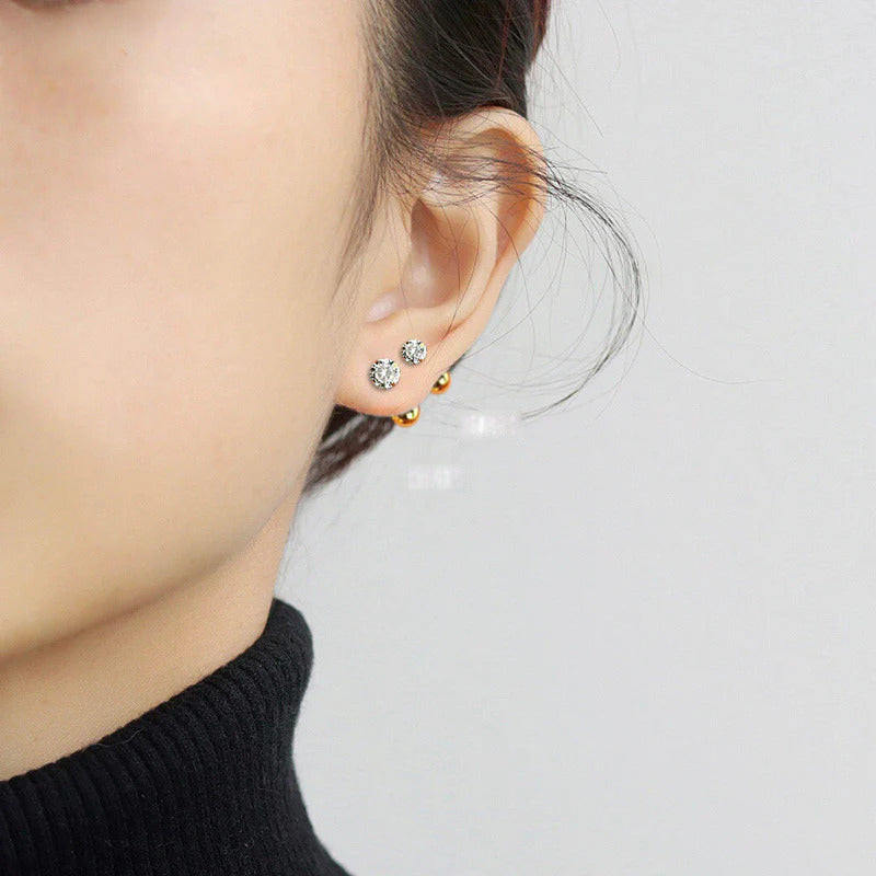 Anting Tulang Telinga Zircon Cakar Empat Stainless Steel perhiasandirect