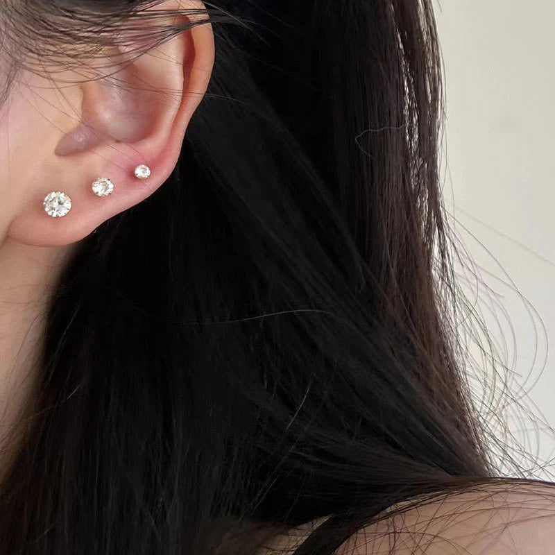 Anting Tulang Telinga Zircon Cakar Empat Stainless Steel perhiasandirect