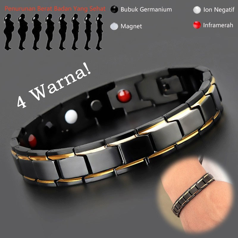 Gelang Magnetik Kesehatan Unisex – Anti Kelelahan, Bahan Baja Tahan Karat untuk Pria & Wanita11