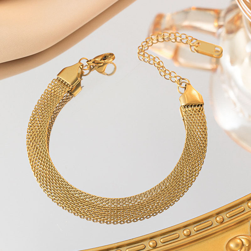 Gelang Personalisasi Wanita - Perhiasan Stainless Steel Elegan, Aksesoris Prom Trendy, Hadiah Ulang Tahun, Grosir Harga Terbaik6