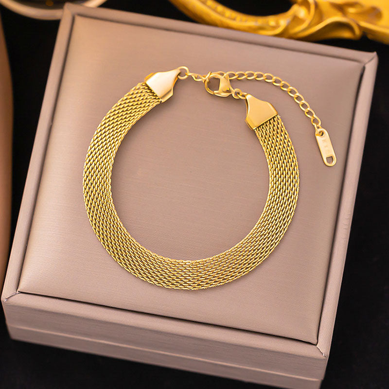Gelang Personalisasi Wanita - Perhiasan Stainless Steel Elegan, Aksesoris Prom Trendy, Hadiah Ulang Tahun, Grosir Harga Terbaik 3