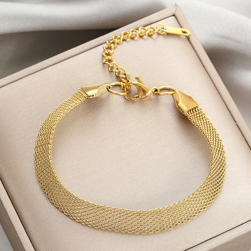 Gelang Personalisasi Wanita - Perhiasan Stainless Steel Elegan, Aksesoris Prom Trendy, Hadiah Ulang Tahun, Grosir Harga Terbaik 4