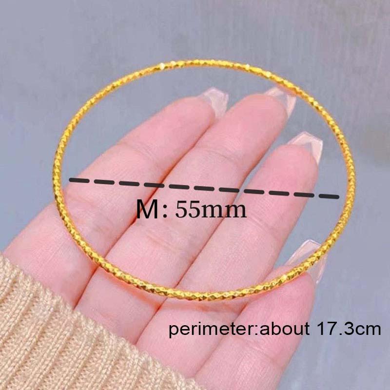 Gelang Titanium Wanita 18K – Perhiasan Emas Serpihan, Anti Karat & Tahan Lama-product2