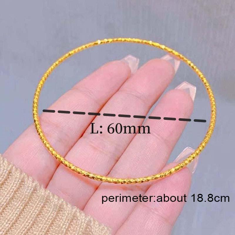 Gelang Titanium Wanita 18K – Perhiasan Emas Serpihan, Anti Karat & Tahan Lama-product3