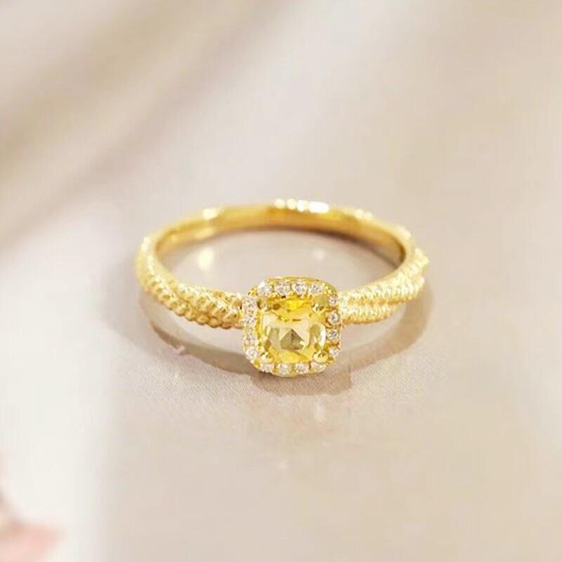 Kalung Fashion Korea Emas 18k Wanita - Perhiasan Stainless Steel dengan Kristal Kuning, Anti Kusam Elegan, Grosir Harga Terbaik 2