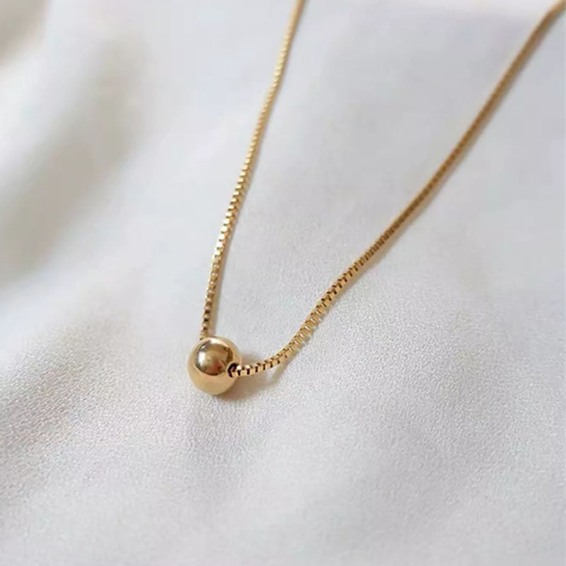 Kalung Manik Kecil Wanita - Perhiasan Stainless Steel Elegan, Aksesoris Prom Terjangkau, Hadiah Ulang Tahun untuk Pacar, Grosir Harga Terbaik11