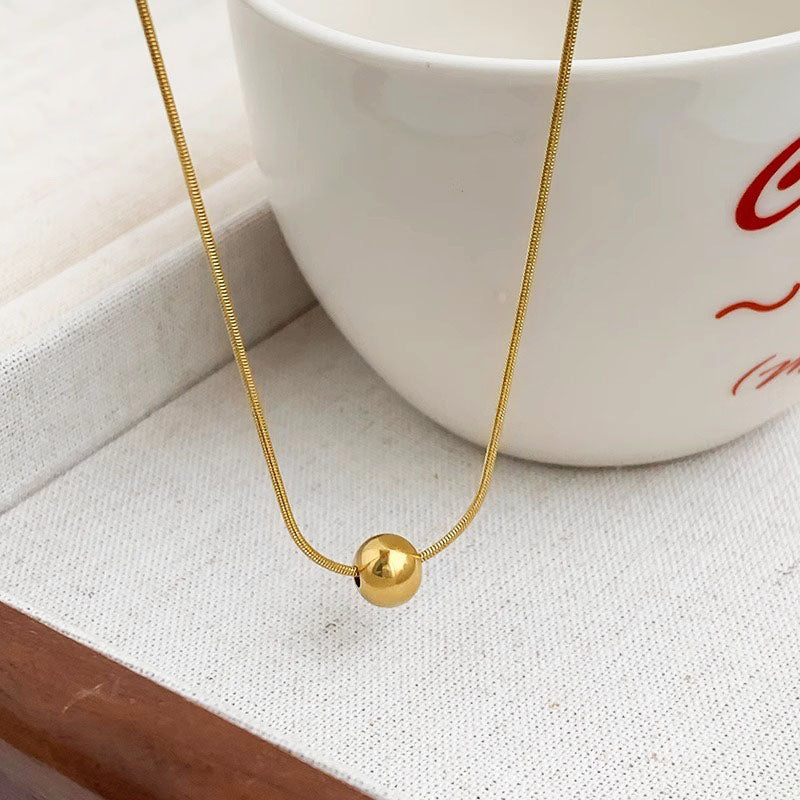 Kalung Manik Kecil Wanita - Perhiasan Stainless Steel Elegan, Aksesoris Prom Terjangkau, Hadiah Ulang Tahun untuk Pacar, Grosir Harga Terbaik7