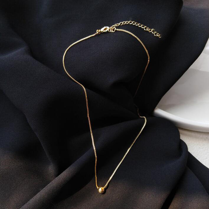 Kalung Manik Kecil Wanita - Perhiasan Stainless Steel Elegan, Aksesoris Prom Terjangkau, Hadiah Ulang Tahun untuk Pacar, Grosir Harga Terbaik 2