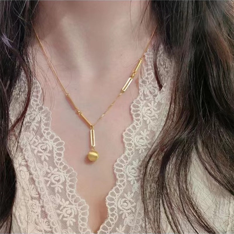 Kalung Pin Stainless Steel Wanita - Perhiasan Choker Anti Kusam Elegan, Aksesoris Fashion Trendy, Grosir Harga Terbaik 7