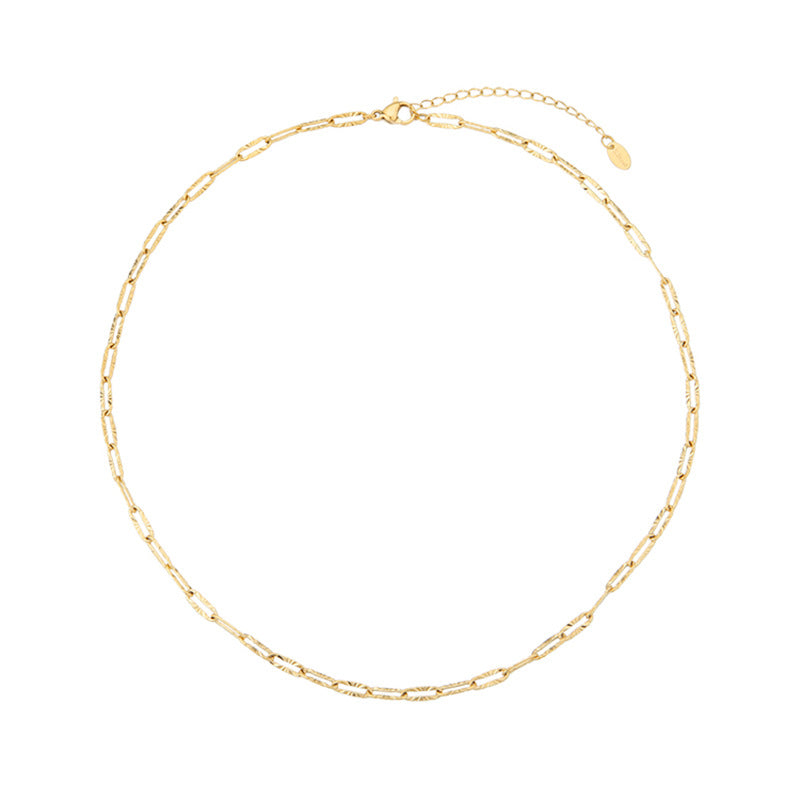 Kalung Rantai Wanita - Perhiasan Stainless Steel Elegan, Aksesoris Harian Terjangkau, Hadiah Ulang Tahun untuk Pacar, Grosir Harga Terbaik3