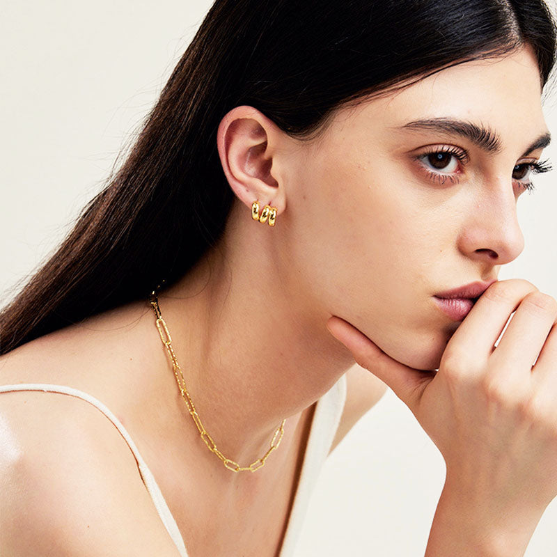 Kalung Rantai Wanita - Perhiasan Stainless Steel Elegan, Aksesoris Harian Terjangkau, Hadiah Ulang Tahun untuk Pacar, Grosir Harga Terbaik 2