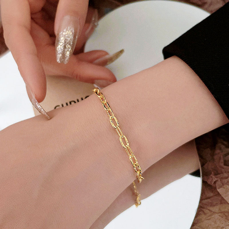 Kalung Rantai Wanita - Perhiasan Stainless Steel Elegan, Aksesoris Harian Terjangkau, Hadiah Ulang Tahun untuk Pacar, Grosir Harga Terbaik 7