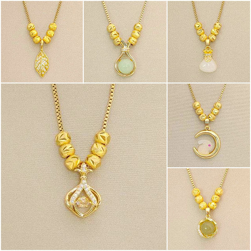 Kalung Stainless Steel Wanita - Perhiasan Anti Kusam Elegan, Aksesoris Fashion Pembawa Keberuntungan, Grosir Harga Terbaik 我的商店