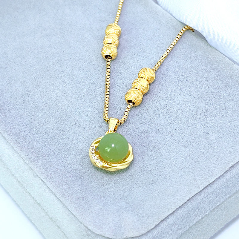 Kalung Stainless Steel Wanita - Perhiasan Anti Kusam Elegan, Aksesoris Fashion Pembawa Keberuntungan, Grosir Harga Terbaik 13