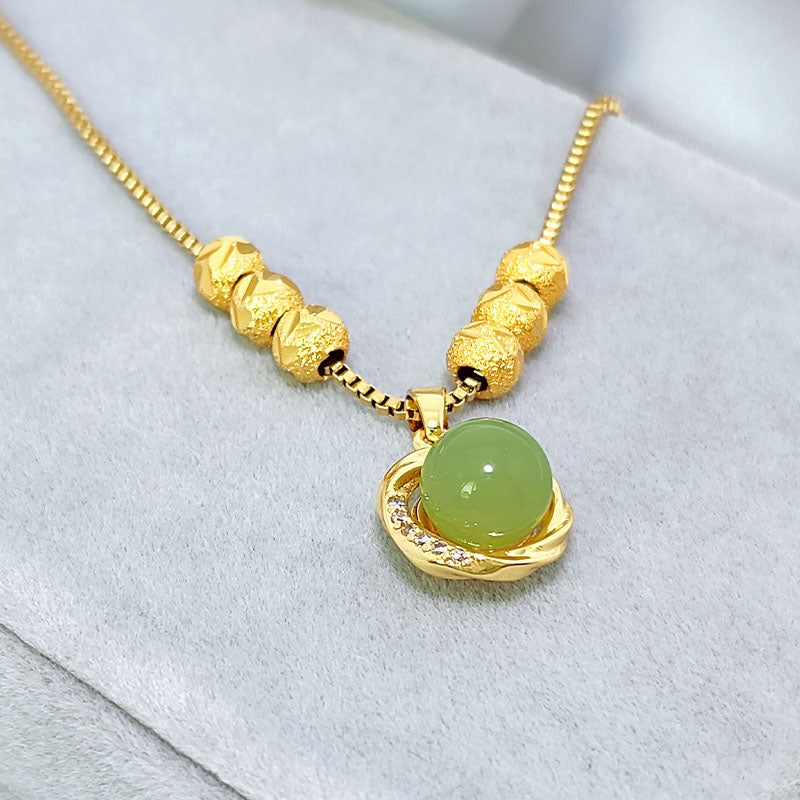 Kalung Stainless Steel Wanita - Perhiasan Anti Kusam Elegan, Aksesoris Fashion Pembawa Keberuntungan, Grosir Harga Terbaik 我的商店