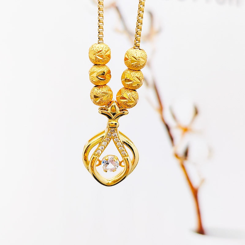 Kalung Stainless Steel Wanita - Perhiasan Anti Kusam Elegan, Aksesoris Fashion Pembawa Keberuntungan, Grosir Harga Terbaik 8