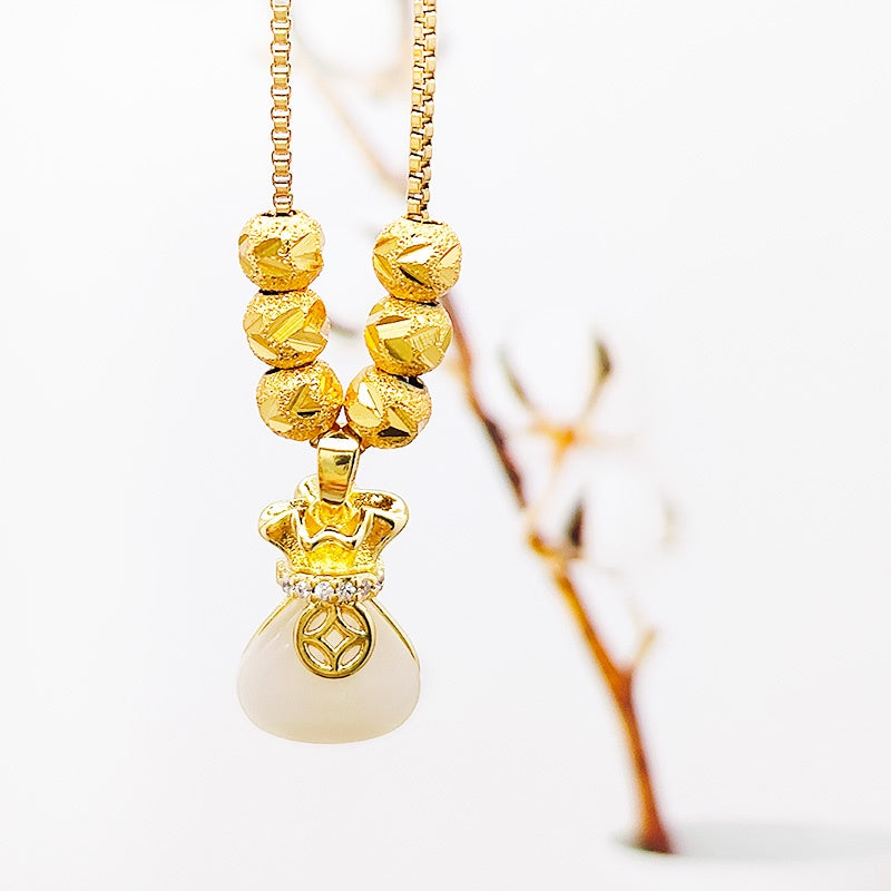 Kalung Stainless Steel Wanita - Perhiasan Anti Kusam Elegan, Aksesoris Fashion Pembawa Keberuntungan, Grosir Harga Terbaik 9