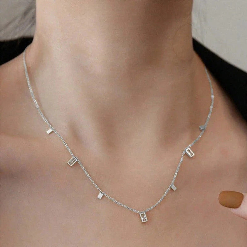 Kalung Wanita Zircon Fragment – Perhiasan Titanium Steel Anti Karat & Tahan Lama-product3