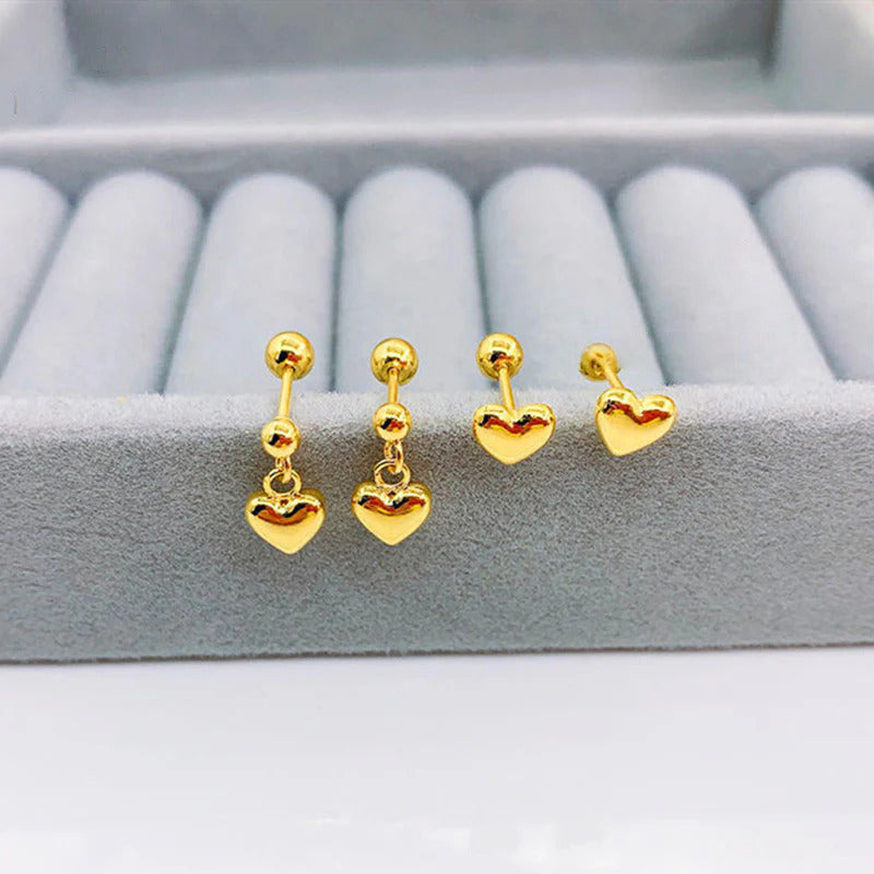 Anting Liontin Hati Stainless Steel perhiasandirect