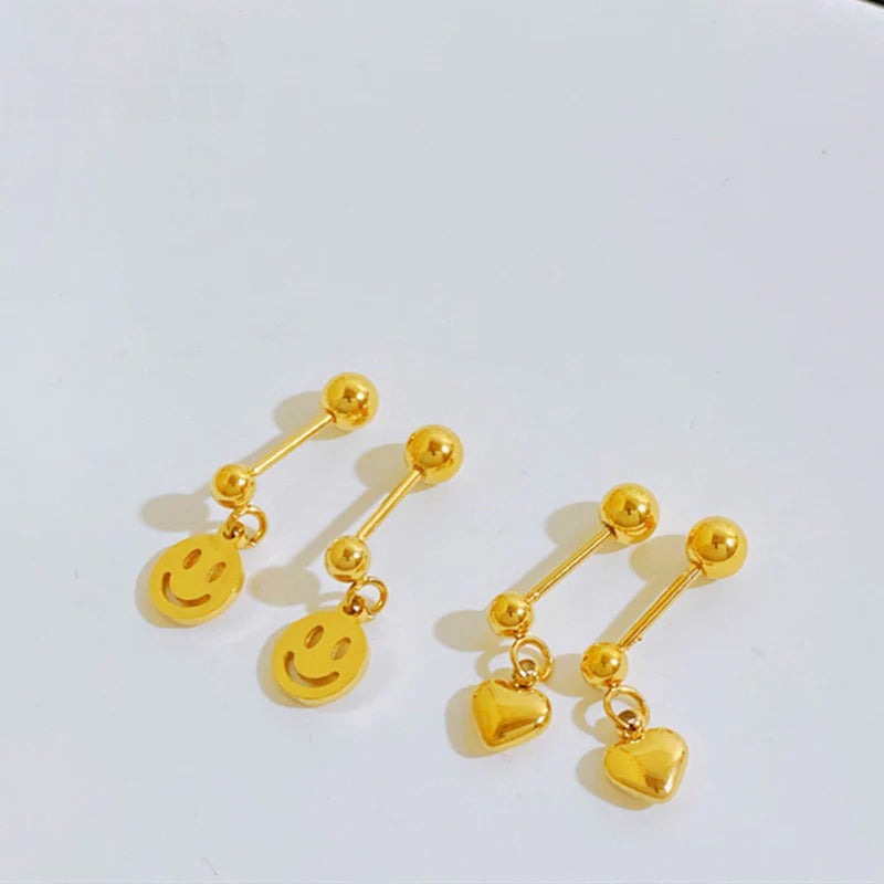 Anting Liontin Hati Stainless Steel perhiasandirect