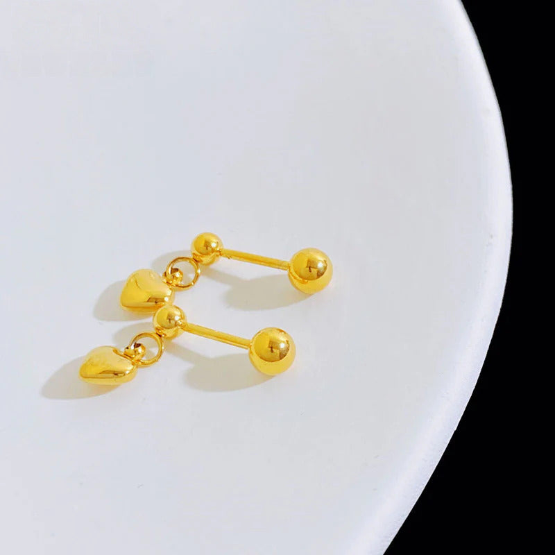 Anting Liontin Hati Stainless Steel perhiasandirect